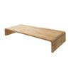 WOFASHPURET Bamboo Computer Stand Monitor Riser Monitor Stand Desk Riser Storage Rack for Ergonomic view 1