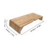 WOFASHPURET Bamboo Computer Stand Monitor Riser Monitor Stand Desk Riser Storage Rack for Ergonomic view 3