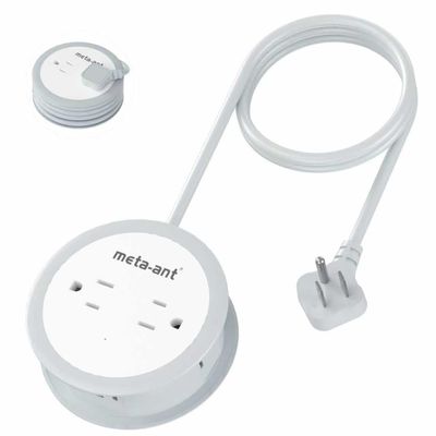 Cruise Approved Power Strip with USB C, Travel Power Strip with 4 AC Outlets, 3 USB Ports (1 USB-C), Cruise Approved Extension Cord, Flat Plug, No Surge Protection for Cruise Essentials