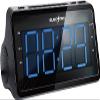 EUROSTAR CR9018 Dual Alarm AM/FM Clock Radio, Black view 1