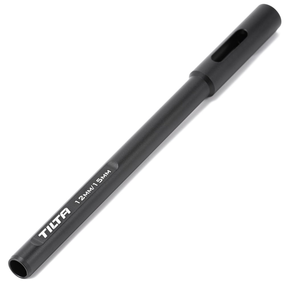 Tilta 15mm to 12mm Rod Adapter (20cm) Compatible with DJI Black | Internal Thread | Universal Design | Lightweight & Durable | TA-12RA-20-B