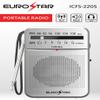 EUROSTAR ICFS220S Portable AM/FM Radio, Silver view 2