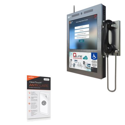 BoxWave Screen Protector Compatible with Advanced Kiosks Compact Power Kiosk (17 in) - ClearTouch Anti-Glare (2-Pack), Anti-Fingerprint Matte Film Skin