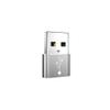 BoxWave Adapter Compatible with MSI Cyborg 15 A12UCX-276US - USB-A to C PortChanger (5-Pack), Type-C OTG Convert Charging Data Adapter - Metallic Silver view 2