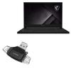 BoxWave Smart Gadget Compatible with MSI Stealth GS66 (Intel 10th Gen RTX) - AllReader SD Card Reader, microSD Card Reader SD Compact USB - Jet Black view 1