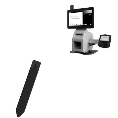 BoxWave Stylus Pouch Compatible with Toshiba Pro-X Hybrid Kiosk - Stylus PortaPouch, Pen Stylii Holder Carrier Portable Self-Adhesive - Jet Black