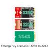 TECKEEN 50 x 22 x 9mm M.2 NGFF NVMe SSD 2230 2242 2260 to 2280 Length Extension Adapter Bracket view 2