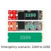 TECKEEN 50 x 22 x 9mm M.2 NGFF NVMe SSD 2230 2242 2260 to 2280 Length Extension Adapter Bracket view 4