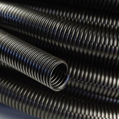MAS Split Wire Loom Conduit 20 Ft Polyethylene Tubing Car Automotive Power Amp 1"