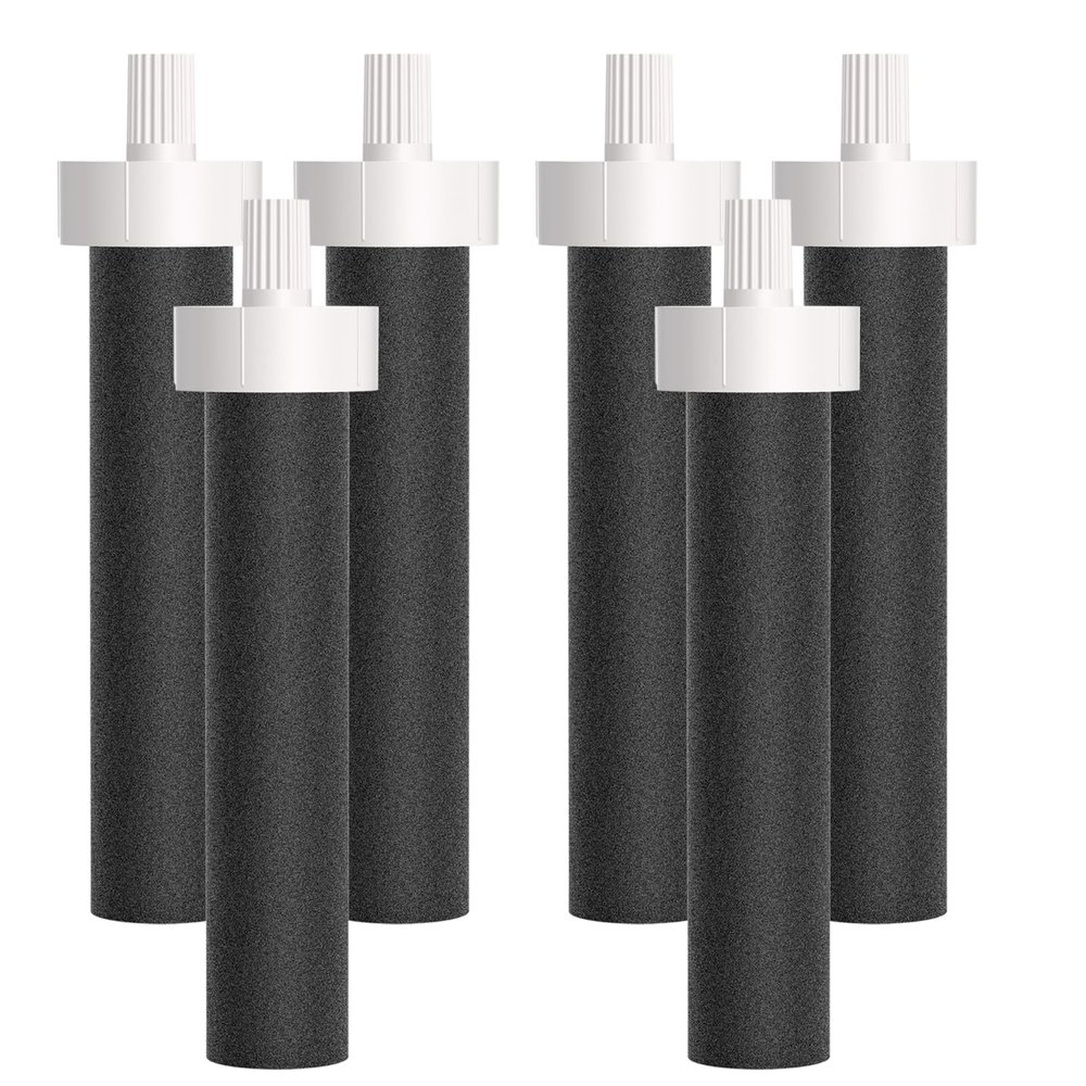 Replacement for Brita Water Filter, Water Bottle Filter Compatible with Brita BB06 Hard Sided, Stainless Steel and Sport Bottle Filter, 6 Packs