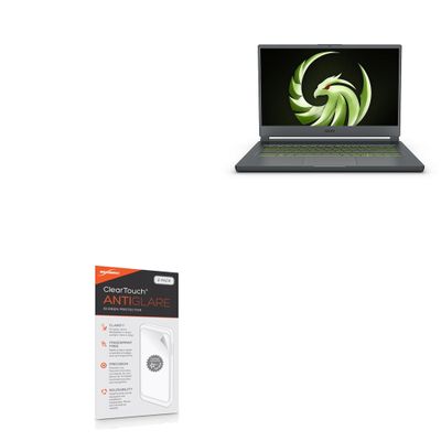 BoxWave Screen Protector Compatible with MSI Delta 15 - ClearTouch Anti-Glare (2-Pack), Anti-Fingerprint Matte Film Skin