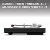 Victrola Hi-Res Carbon - 2-Speed Turntable with Ortofon 2M Red Cartridge & Carbon Fiber Tonearm (White/Silver) view 4