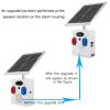 Y DIANS S Solar Motion Sensor Alarm Outdoor Waterproof Motion Detector Sirens with Red and Blue Strobe Light, 120dB Horn 17 Tones Adjustable Microwave Infrared Induction Alarm System SLA-TYN02 view 2