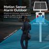 Y DIANS S Solar Motion Sensor Alarm Outdoor Waterproof Motion Detector Sirens with Red and Blue Strobe Light, 120dB Horn 17 Tones Adjustable Microwave Infrared Induction Alarm System SLA-TYN02 view 4