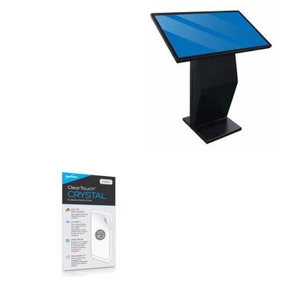 BoxWave Screen Protector Compatible with Atlantic Tech Multi-Purpose Kiosk Panoramic (32 in) - ClearTouch Crystal (2-Pack), HD Film Skin - Shields from Scratches
