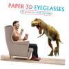 Hemobllo 30pcs Disposable Cardboard Glasses and Lenses for Movies Theaters and Games for Boys and Girls and Adults Enjoy Viewing view 2