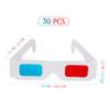 Hemobllo 30pcs Disposable Cardboard Glasses and Lenses for Movies Theaters and Games for Boys and Girls and Adults Enjoy Viewing view 3