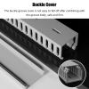 ZJKXJH Open Slot Cable Management Raceway with Cover, 1M PVC Network Cable Trunking Gray, Desk Cable Tidy Concealer Cord Organizer to Hide Wires for TVs, Computers (Size : HxW 20x20mm/0.79x0.79in) view 2