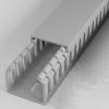 ZJKXJH Cable Management, PVC Open Slot Wire Raceway for Network Cords Organizer, 1m Long Gray Fireproof Wire Duct with Cover, Prevent Trip Hazards (Size : HxW 30x50mm/1.18x1.97in) view 1