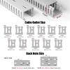 ZJKXJH Cable Management, PVC Open Slot Wire Raceway for Network Cords Organizer, 1m Long Gray Fireproof Wire Duct with Cover, Prevent Trip Hazards (Size : HxW 30x50mm/1.18x1.97in) view 2