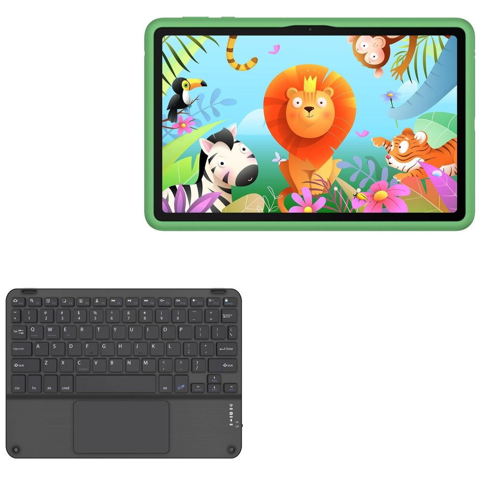 BoxWave Keyboard Compatible with Huawei MatePad SE Kids (10.4 in) - SlimKeys Bluetooth Keyboard with Trackpad, Portable Slim TouchPad - Jet Black