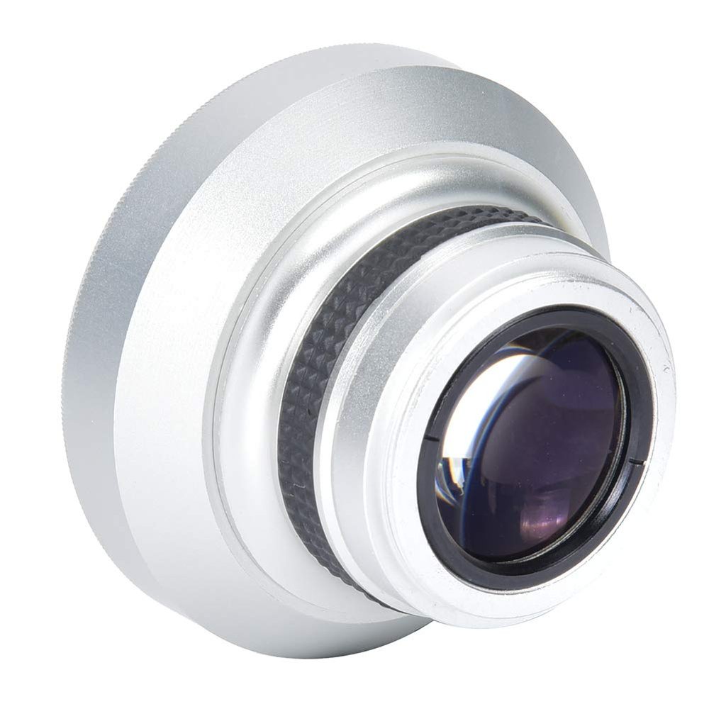 37mm Fisheye Lens 989 Silver Strong Applicability 0.25X Super Fisheye Additional Lens for Camera Lenses
