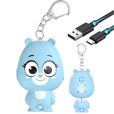 Personal Safety Alarm for Women  Rechargeable Personal Alarm for Women Kids and Elders  130dB Loud Siren  Strobe Light  Low Battery Notice  Safety Siren Keychain