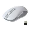 elec Space Wireless Mouse, Dual Mode Wireless Mouse, Type-C Rechargeable Bluetooth Mouse, 2.4G Wireless Computer Mouse with USB Receiver, DPI 800-1200-1600,3 Device Connection-White view 1