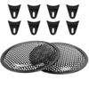 Karlass 2pcs Car Universal Audio Speaker Subwoofer Metal Waffle Grill Cover Protector with Rubber Edge and Clips 10 Inch view 1