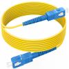 (30ft/10m) SC/UPC to SC/UPC Fiber Optic Internet Cable, OS2 Single Mode Fiber Jumper Cable, Fiber Patch Cable Simplex 9/125um LSZH Yellow,  view 1