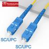 (30ft/10m) SC/UPC to SC/UPC Fiber Optic Internet Cable, OS2 Single Mode Fiber Jumper Cable, Fiber Patch Cable Simplex 9/125um LSZH Yellow,  view 2
