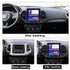 Fellostar Vertical Screen Android 13 Car Stereo for Jeep Compass 2017-2019 Car Radio Apple Carplay Android Auto Bluetooth Navigation WiFi Bluetooth SWC (TS9863) view 3