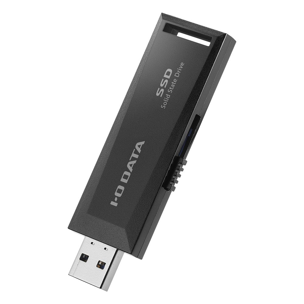 IO Data SSPM-US1K/E Stick SSD, TV Recording, PC Compatible, 1 TB, USB-A, Small, Portable, PS5/Windows/Mac/Chromebook, USB 3.2 Gen 2 Compatible, Japanese Manufacturer