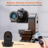 Soonpho M2 Motorized Rotating Panoramic Tripod Head, Remote Control Pan Tilt Head with Remote Control and Mobile Phone Clip for DSLR Cameras, Camcorders, Smartphones, Tripod, view 4