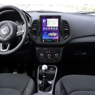 Fellostar Vertical Screen Android 13 Car Stereo for Jeep Compass 2017-2019 Car Radio Apple Carplay Android Auto Bluetooth Navigation WiFi Bluetooth SWC (TS2)