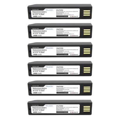 TAKOCI (6 Pcs) Replacement Battery for H'oneywell Xenon 3820 Xenon 3820i Xenon 4820 Xenon 4820i 3820 3820i 4820 4820i 5620 100000495 3400mAh/Li-ion/3.7V