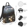 Airplane On Lake Print Backpack Laptop Bags Lightweight Unisex Daypacks For Outdoor Travel Work view 4