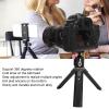 UPQRSG Desktop Mini Tripod, Portable Outdoor Sturdy Robust Aluminium Alloy 1/4 Interface Gear Adjustment Skid Slip Silic Vlogging Tripod, for DSLR Camera and Cell Ph view 2