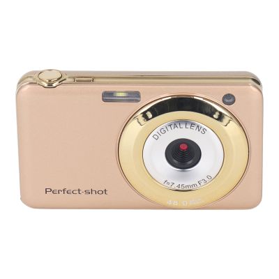 Digital Camera,2.7in Camera for Kids, 48MP 8X Digital Zoom, Anti Shake 750mAh Compact Vlogging Camera, Portable Small Camera for Teens Students Boys Girls Seniors (Gold Color)