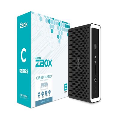 ZOTAC Zbox Ci669 Nano 1.8L Sized Pc Black, White Intel Soc, W128564485 (Black, White Intel Soc I7-1355U 1.7 Ghz)