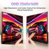 cocopar Portable Monitor IPS Travel Monitor with USB-C HDMI Portable Screen for Laptop MacBook Surface PC PS4/5 External Display with Kickstand, VESA Mountable, 18.0 Inch, 1600P 140% sRGB view 3