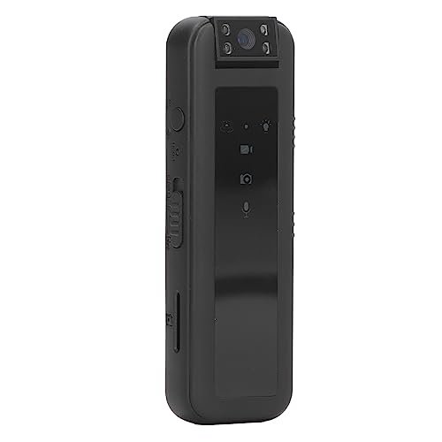 PenRux Body Camera, 1080P Video Recorder with Portable Back Clip Design Night Vision, 180 Degree Rotating Camcorder for Law Enforcement, Security Guards, Use