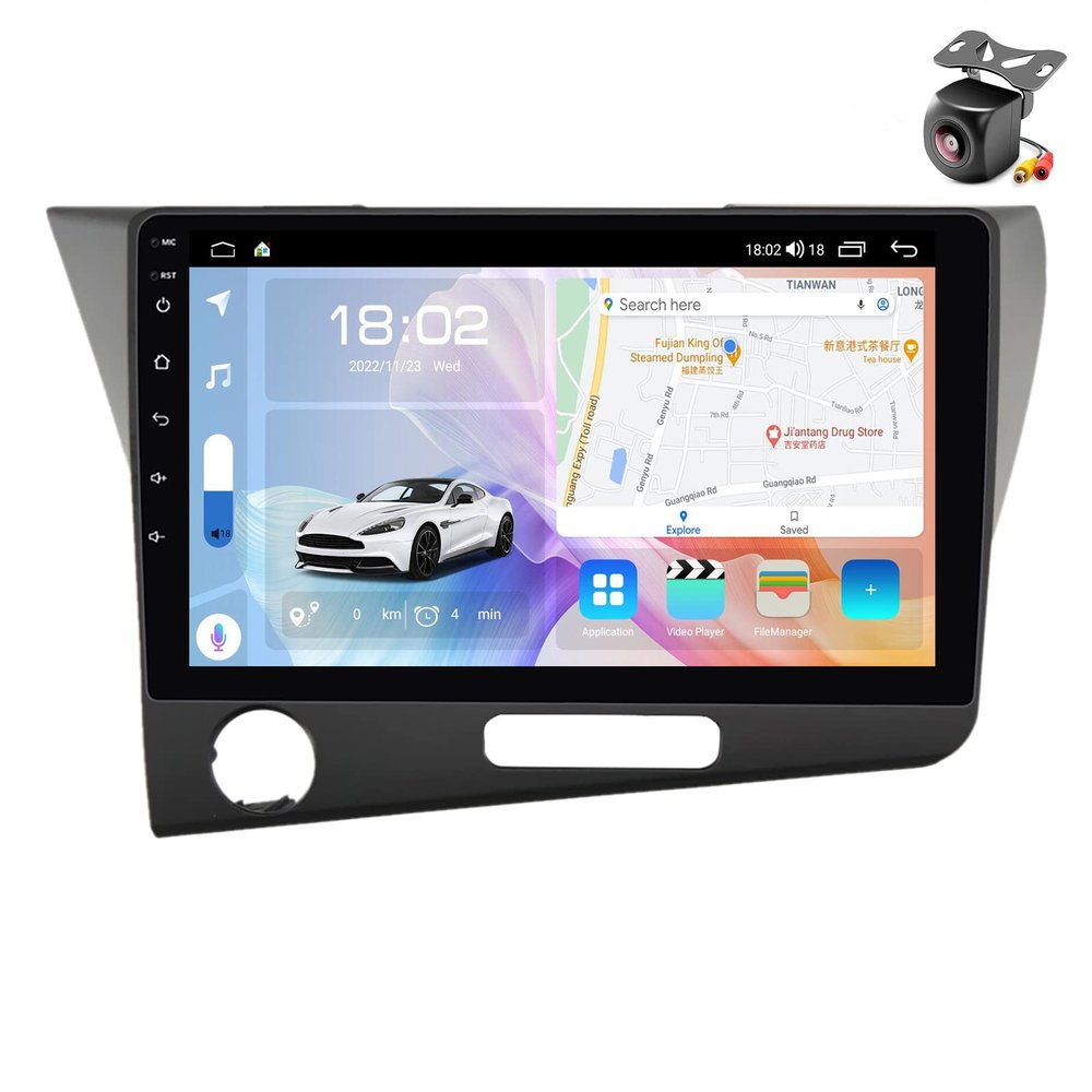 Android 12 System for Honda CRZ CR-Z 2010 2011 2012 2013 2014-2017 Car Stereo Radio with FM SWC 4G SIM Camera Built-in Car-Play Android Auto GPS Navigation Touch Screen Upgrade (M400S 8core 4+64G)