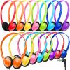 Wensdo 24 Pack Classroom Headphones Bulk for Kids School Class Set Headphones for Students Teens Toddler Childern and Adult (Multi Colors) view 1