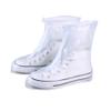 Kisangel Waterproof Rain Boot Covers Unisex Reusable Overshoes with Elastic Drawstring Non-Slip Sole for Shoe Protection in Muddy Wet Weather Size M 10.43X3.14X7.08In view 1