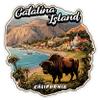 Catalina Island California Sticker 4 Inch Coastal Beach Seaside Travel - Waterproof Vinyl Decal for Laptop Water Bottle Car Tumbler - Durable Aesthetic Long-Lasting Stickers for Adults ID44990 view 1