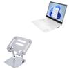 BoxWave Stand and Mount Compatible with HP Omen Transcend (16t-u000) - Executive VersaView Laptop Stand, Ergonomic Adjustable Viewing Angle Metallic Riser - Metallic Silver view 1