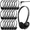 Wensdo Classroom Headphones Bulk 20 Pack for Kids School Students Teens Toddler Childern and Adults-Wholesale Earphpones (Black) view 1