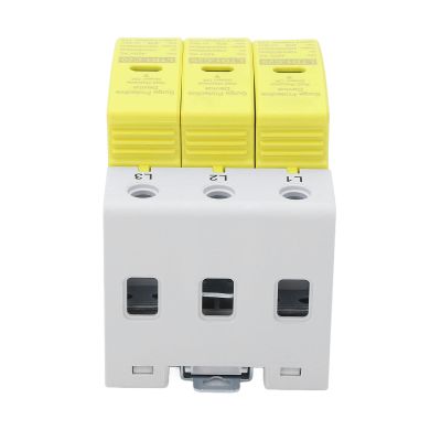 AC 1020KA Protector AC Protector, 3P Protective Device Arrester Device for 36mm Rail Installation 420V