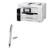 BoxWave Stylus Pen Compatible with Epson EcoTank Pro ET-16650 - DualTip Capacitive Stylus, Fiber Tip Disc Tip Capacitive Stylus Pen - Metallic Silver view 1